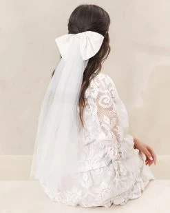 Loeffler Randall Maria Cream Veiled Bow Clip -Outlet Velin Studio Store MARIA MOT CREAM 011copy