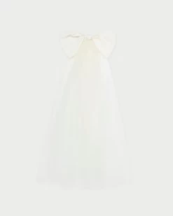 Loeffler Randall Maria Cream Veiled Bow Clip
