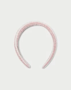Loeffler Randall Marina Pink Gingham Puffy Headband