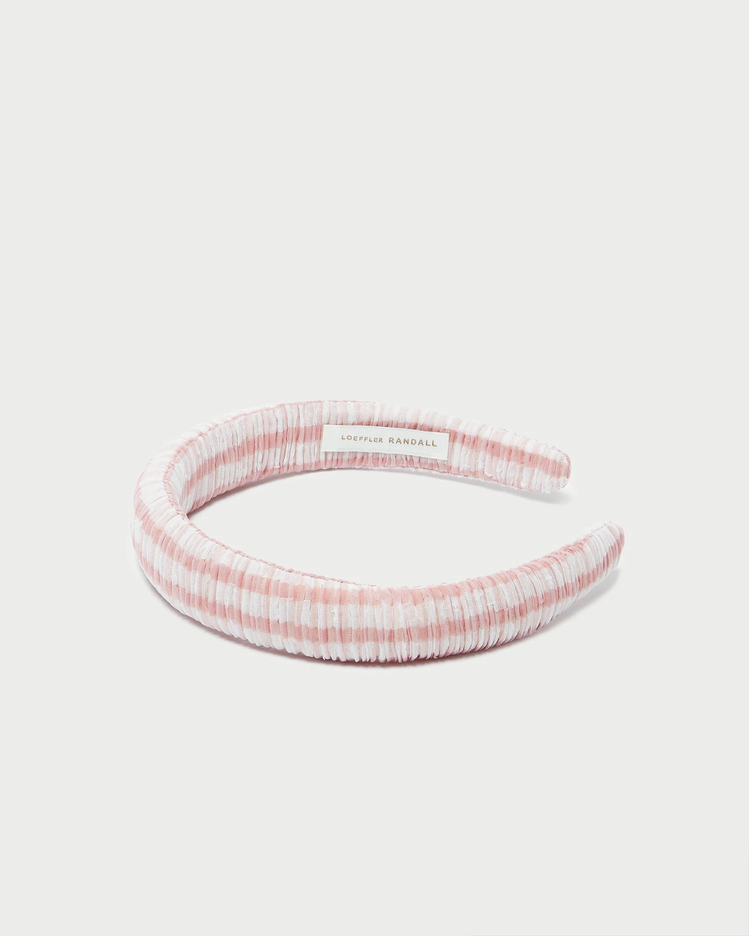 Loeffler Randall Marina Pink Gingham Puffy Headband 2 Loeffler Randall Marina Pink Gingham Puffy Headband - Image 2