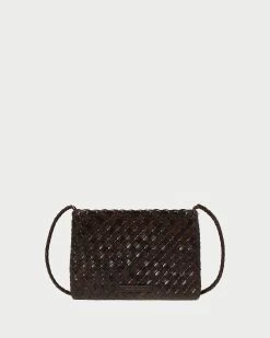 Loeffler Randall Marison Chocolate Woven Crossbody