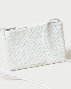 Loeffler Randall Marison White Woven Crossbody -Outlet Velin Studio Store MARISON WL WHITE 4copy