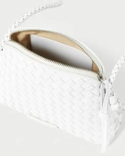 Loeffler Randall Marybeth White Mini Woven Crossbody -Outlet Velin Studio Store MARYBETH SWL WHITE 4