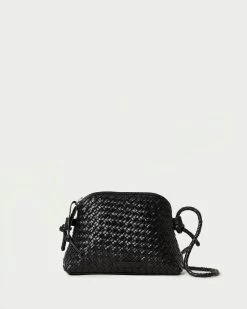 Loeffler Randall Marybeth Black Mini Woven Crossbody