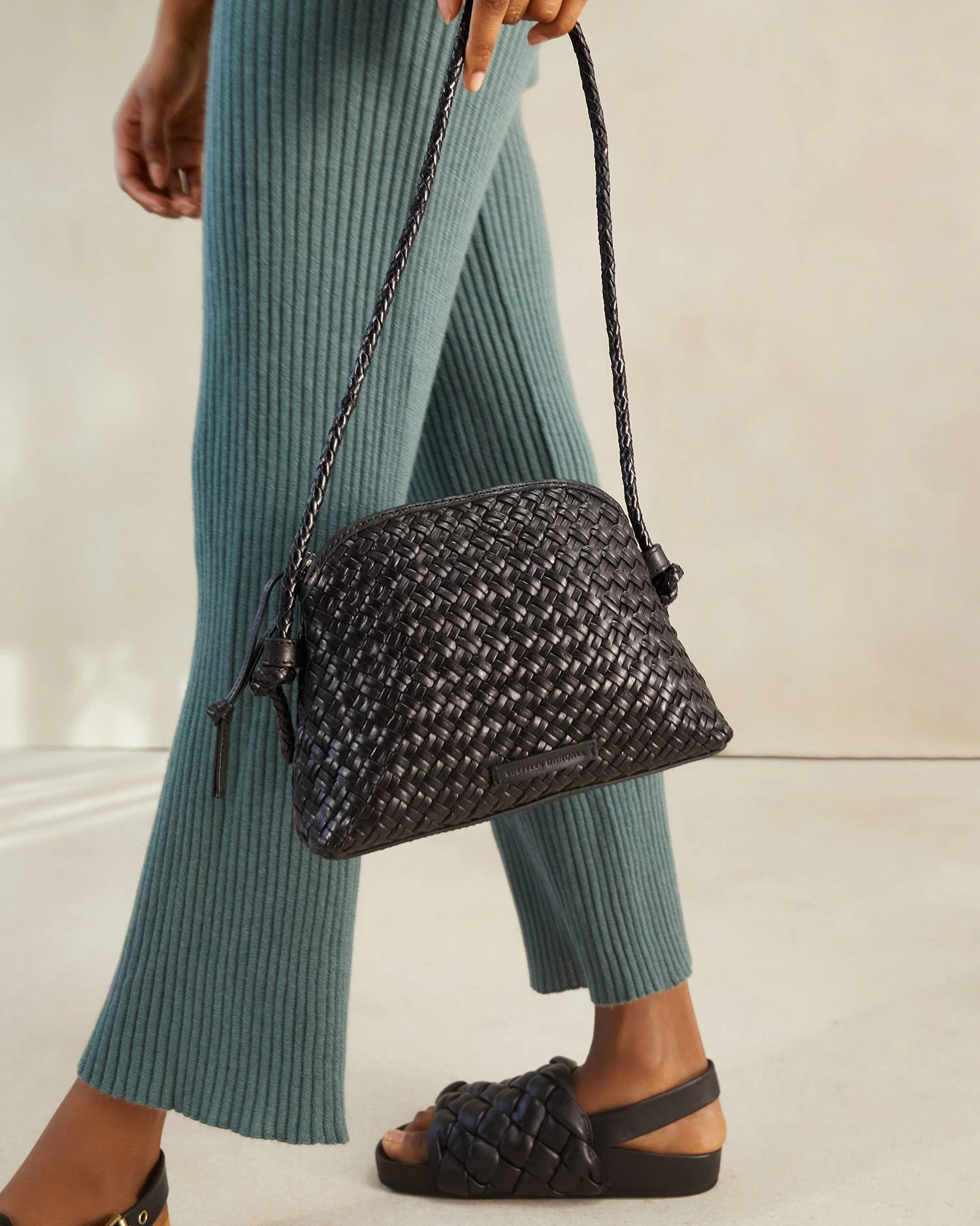 Loeffler Randall Marybeth Black Mini Woven Crossbody 5 Loeffler Randall Marybeth Black Mini Woven Crossbody - Image 5