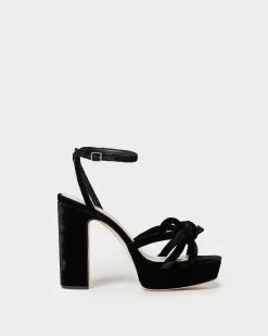 Loeffler Randall Melany Black Platform Bow Heel -Outlet Velin Studio Store MELANY VL BLACK 2 1