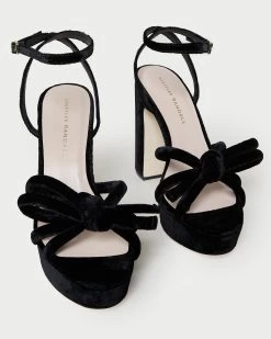 Loeffler Randall Melany Black Platform Bow Heel -Outlet Velin Studio Store MELANY VL BLACK 3 1