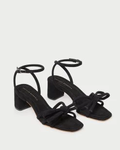 Loeffler Randall Mikel Black Bow Mid-Heel Sandal 7 Loeffler Randall Mikel Black Bow Mid-Heel Sandal -Outlet Velin Studio Store MIKEL KS BLACK 3 1