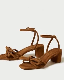 Loeffler Randall Mikel Cacao Bow Mid-Heel Sandal -Outlet Velin Studio Store MIKEL KS CACAO 3copy