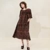 Loeffler Randall Mimi Black/Brown Oversized Dress
