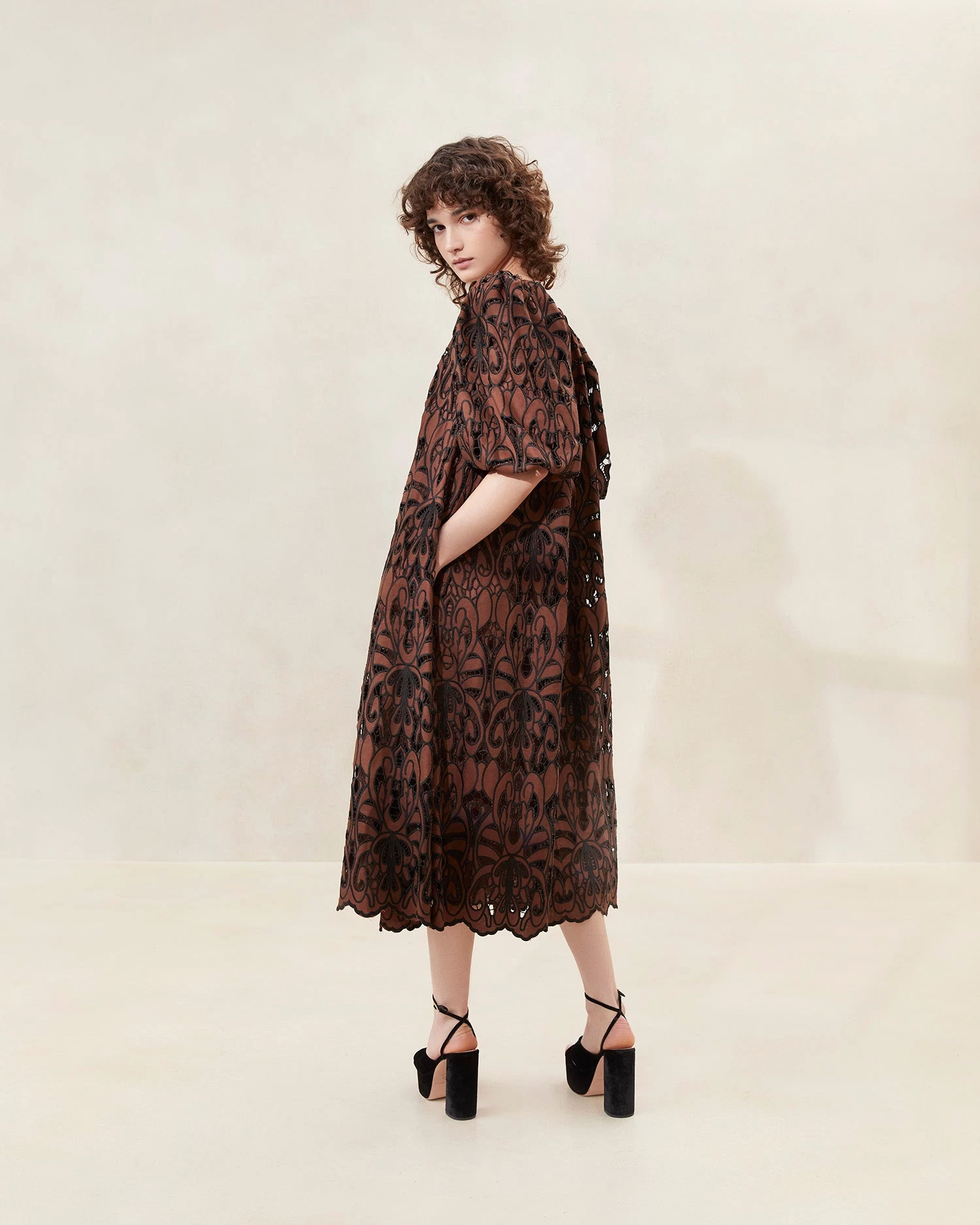Loeffler Randall Mimi Black/Brown Oversized Dress 3 Loeffler Randall Mimi Black/Brown Oversized Dress - Image 3