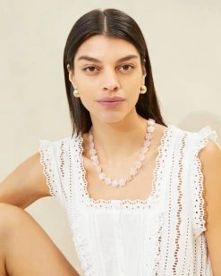 Loeffler Randall Mina Ballet Floral Beaded Necklace -Outlet Velin Studio Store MINA RES BALET 001copy
