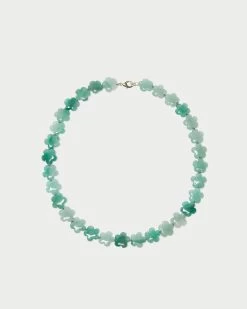 Loeffler Randall Mina Sage Floral Beaded Necklace