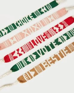 Loeffler Randall Red Love/Pink XOXO Bracelets 8 Loeffler Randall Red Love/Pink XOXO Bracelets -Outlet Velin Studio Store MayanBracelet LoveXOXO 4