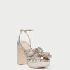 Loeffler Randall Natalia Champagne Platform Bow Heel
