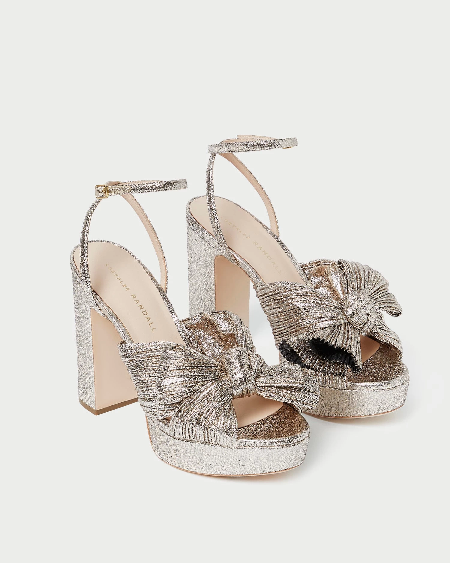 Loeffler Randall Natalia Champagne Platform Bow Heel 4 Loeffler Randall Natalia Champagne Platform Bow Heel - Image 4