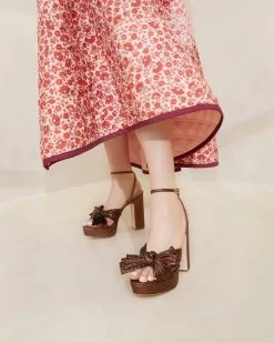 Loeffler Randall Natalia Mocha Platform Bow Heel -Outlet Velin Studio Store NATALIA PLA MOCHA 1