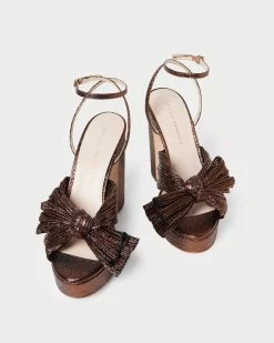 Loeffler Randall Natalia Mocha Platform Bow Heel -Outlet Velin Studio Store NATALIA PLA MOCHA 3