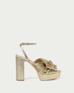 Loeffler Randall Natalia Oro Platform Bow Heel -Outlet Velin Studio Store NATALIA PLA ORO 2