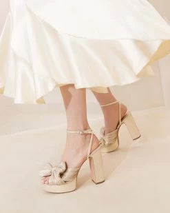 Loeffler Randall Natalia Platinum Platform Bow Heel -Outlet Velin Studio Store NATALIA PLATINUMRESHOOT 026copy 1