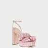 Loeffler Randall Natalia Pink Gingham Bow Heel