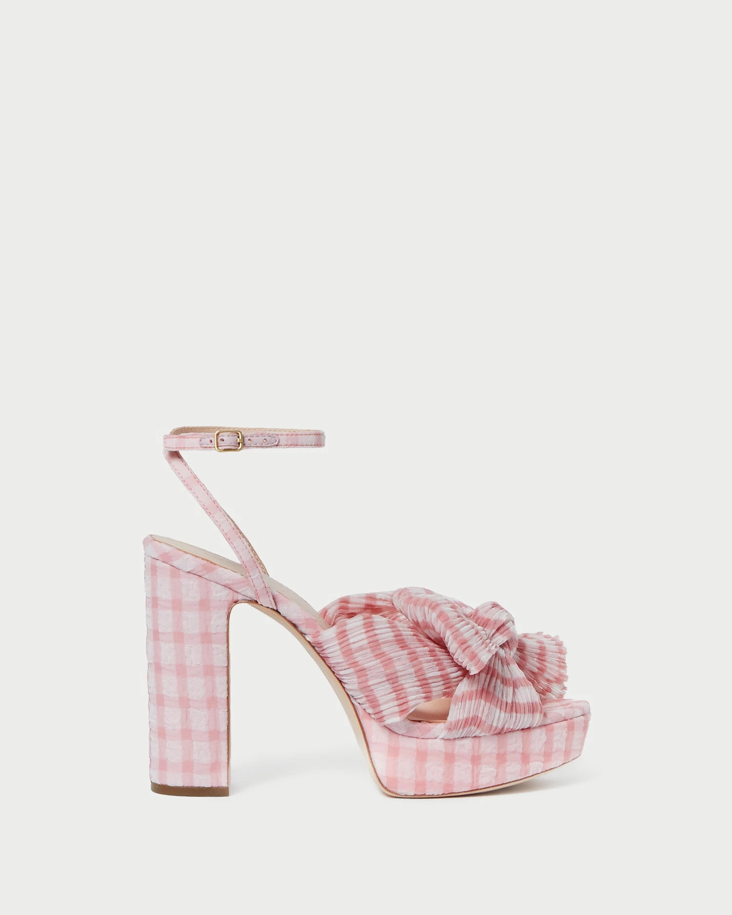 Loeffler Randall Natalia Pink Gingham Bow Heel 2 Loeffler Randall Natalia Pink Gingham Bow Heel - Image 2