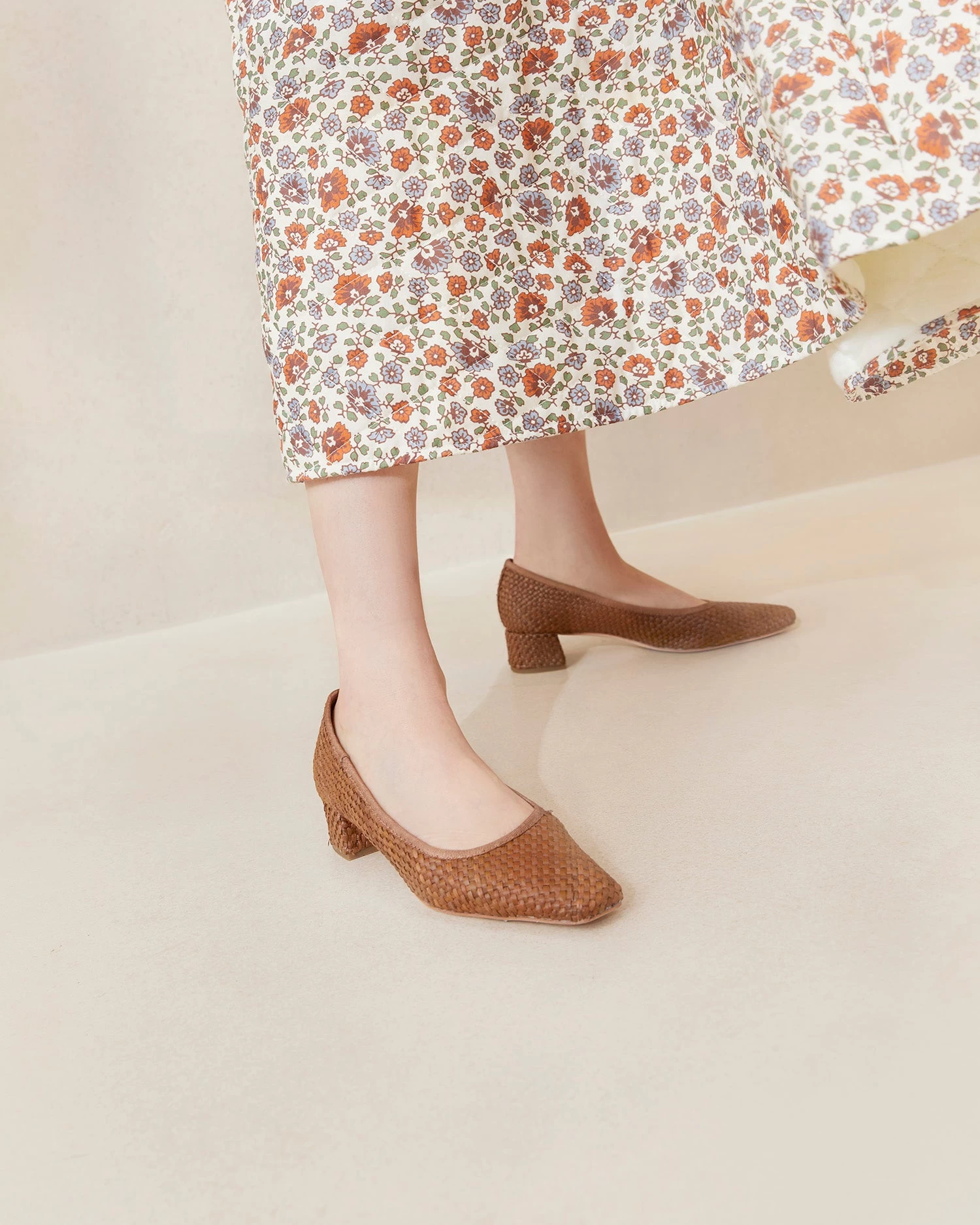 Loeffler Randall Nerine Brown Mid-Heel Pump 5 Loeffler Randall Nerine Brown Mid-Heel Pump - Image 5