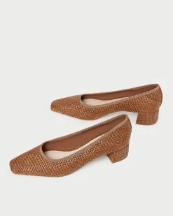 Loeffler Randall Nerine Brown Mid-Heel Pump 8 Loeffler Randall Nerine Brown Mid-Heel Pump -Outlet Velin Studio Store NERINE R BROWN 4
