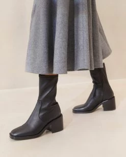 Loeffler Randall Nolan Black Stretch Bootie -Outlet Velin Studio Store NOLAN STNA BLACK 031copy