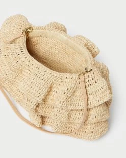 Loeffler Randall Odette Natural Ruffle Clutch -Outlet Velin Studio Store ODETTE R NATRL 4