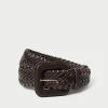 Loeffler Randall Oliver Chocolate Thin Belt