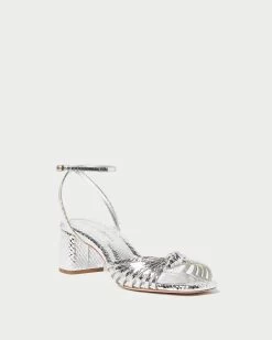 Loeffler Randall Olivia Silver Knot Mid-Heel