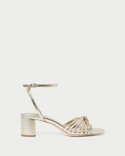 Loeffler Randall Olivia Champagne Knot Mid-Heel -Outlet Velin Studio Store OLIVIA N CHMPN 2