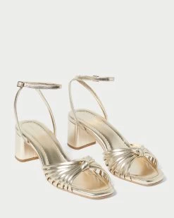 Loeffler Randall Olivia Champagne Knot Mid-Heel -Outlet Velin Studio Store OLIVIA N CHMPN 4 1