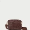 Loeffler Randall Patricia Chocolate Woven Camera Bag
