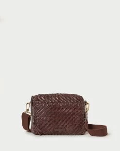 Loeffler Randall Patricia Chocolate Woven Camera Bag