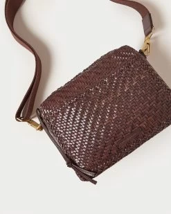 Loeffler Randall Patricia Chocolate Woven Camera Bag -Outlet Velin Studio Store PATRICIA WL CHOCO 3