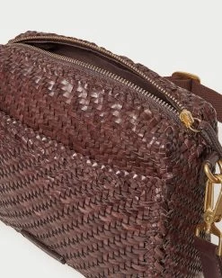 Loeffler Randall Patricia Chocolate Woven Camera Bag -Outlet Velin Studio Store PATRICIA WL CHOCO 4
