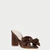 Loeffler Randall Penny Mocha Pleated Bow Heel