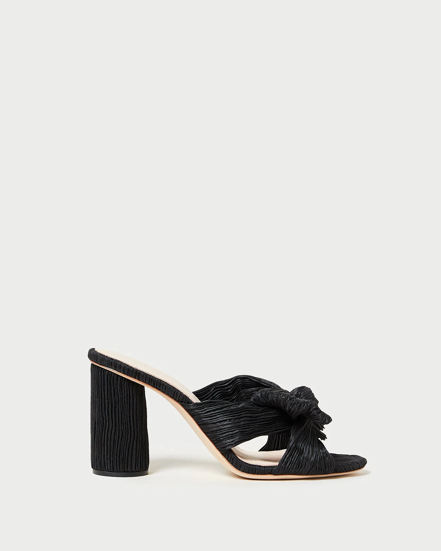 Loeffler Randall Penny Black Pleated Bow Heel 2 Loeffler Randall Penny Black Pleated Bow Heel - Image 2