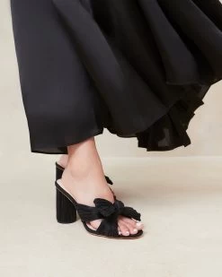 Loeffler Randall Penny Black Pleated Bow Heel 9 Loeffler Randall Penny Black Pleated Bow Heel -Outlet Velin Studio Store PENNY PLFA BLACK 5 1