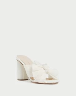 Loeffler Randall Penny Pearl Pleated Bow Heel