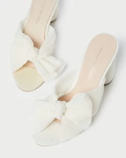 Loeffler Randall Penny Pearl Pleated Bow Heel 7 Loeffler Randall Penny Pearl Pleated Bow Heel -Outlet Velin Studio Store PENNY PLFV PEARL 3