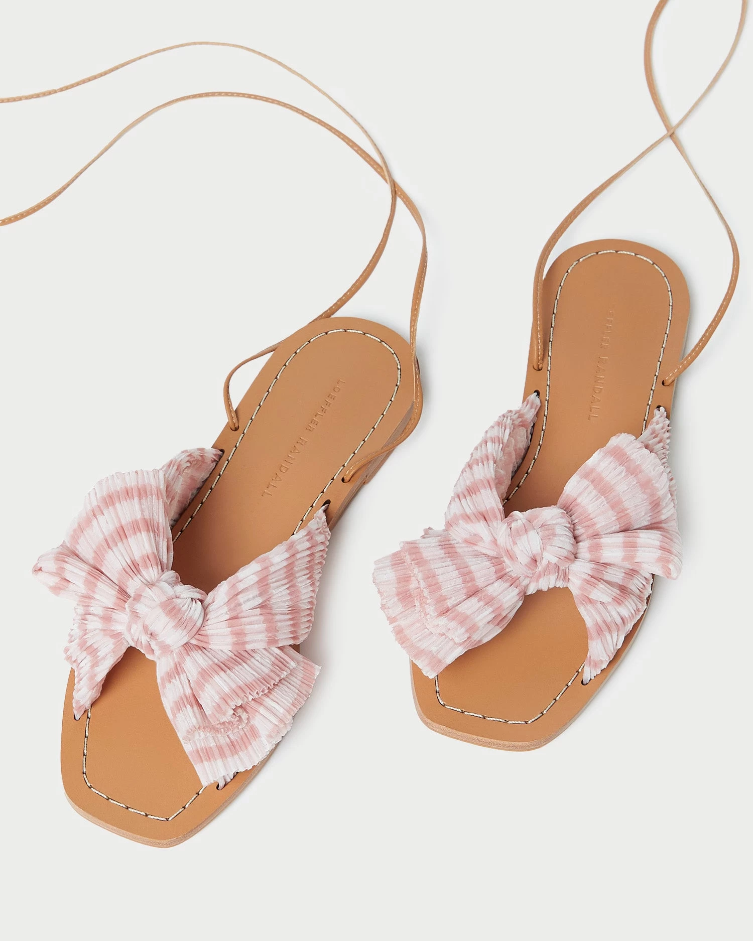 Loeffler Randall Peony Pink Gingham Bow Slide 3 Loeffler Randall Peony Pink Gingham Bow Slide - Image 3
