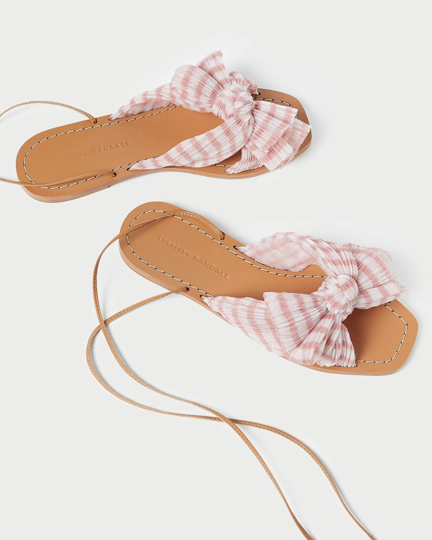 Loeffler Randall Peony Pink Gingham Bow Slide 4 Loeffler Randall Peony Pink Gingham Bow Slide - Image 4