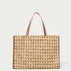 Loeffler Randall Pia Natural/Brown Crochet Tote