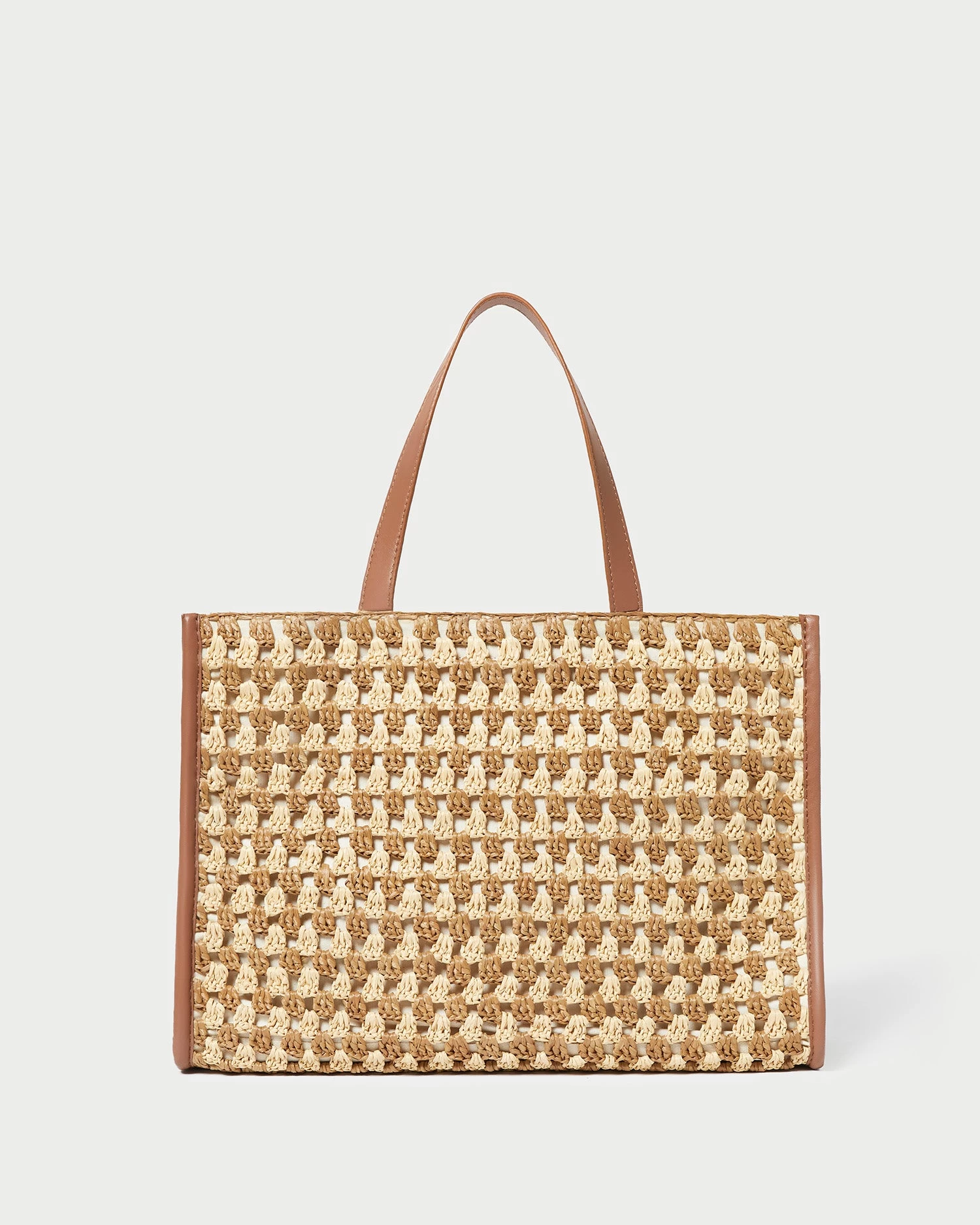 Loeffler Randall Pia Natural/Brown Crochet Tote 1 Loeffler Randall Pia Natural/Brown Crochet Tote