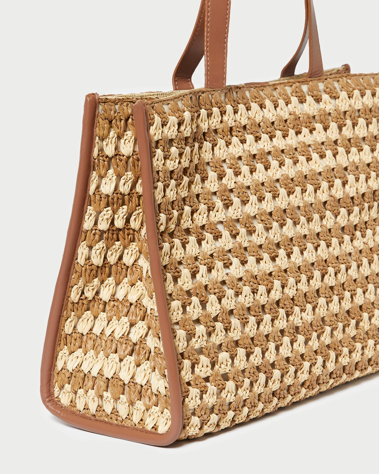 Loeffler Randall Pia Natural/Brown Crochet Tote 3 Loeffler Randall Pia Natural/Brown Crochet Tote - Image 3