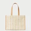 Loeffler Randall Pia White/Natural Crocheted Tote
