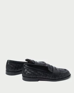 Loeffler Randall Rachel Black Woven Loafer -Outlet Velin Studio Store RACHEL WL BLACK 4